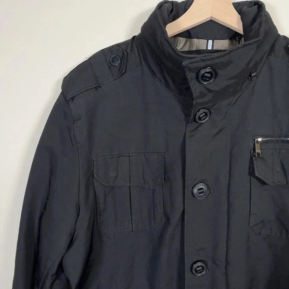 Marc New York Mens Xlarge Utility Winter Button Quilted Lined Bomber Jacket - Picture 5 of 16